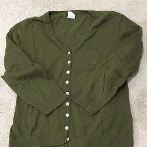 J Crew cardigan with beautiful buttons